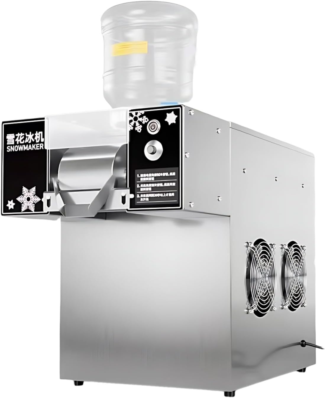 Acentesoft sorbetière, 29 × 48,5 × 34 cm (11,4 × 19,1 × 13,4 po), 360 W, 110 V/230 V, 360 W, 750 W, Noir, Machine à Glace Râpée Professionnelle