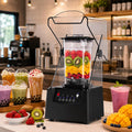 SHUMIAO blender, 2200 W, 2 L, Noir, Silencieux Commercial, 5 Programmes, Obtenez un résultat homogène avec ce silencieux