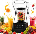 SHUMIAO blender, 2200 W, Noir, de Comptoir Professionnel, Bol 70 Oz, 5 Programmes, Limitez les cycles répétés