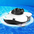 CHANGLKJ robot aspirateur, 7 500 mAh, 110-240 V CA, Noir, Robot Nettoyeur De Piscine sans Fil, Technologie D'auto-stationnement