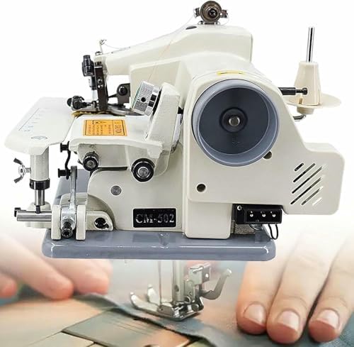 WTLONBF machine à coudre, 1200 TR/Min, 8 mm, Noir, Machine à ourler à Point Invisible avec pédale, et à Broder