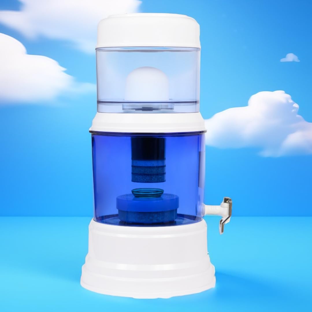 Eva fontaine à eau, 12 litres, Transparent, Fontaine - bep - cuve en verre, - avec système magnétique