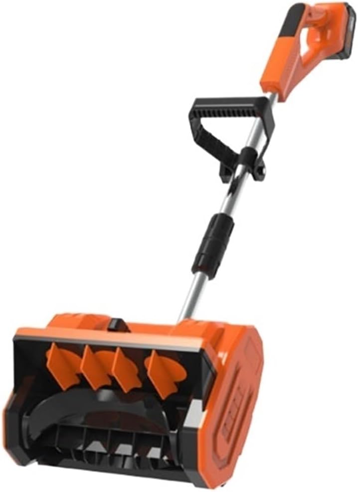 SMTYXS fraise à neige, 650 W, Orange, Chasse-Neige Électrique Portable À Pousser La Main, Lame Détachable