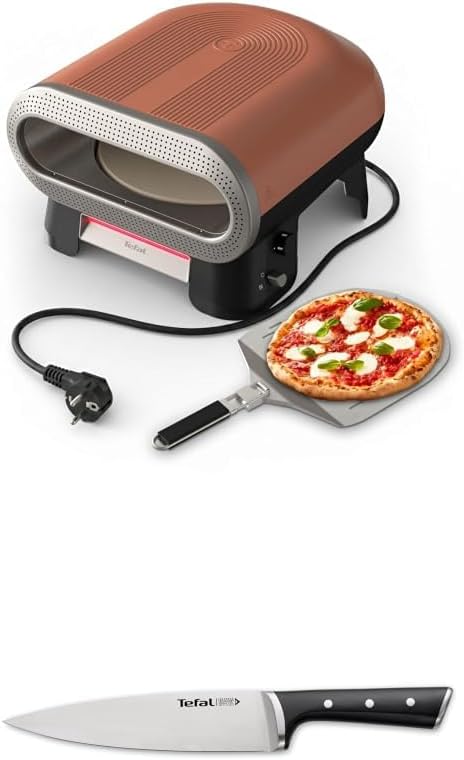 Tefal four à pizza, 20 cm, Noir/Argenté, K2320214